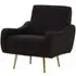 Holli Armchair - Black, Fabric