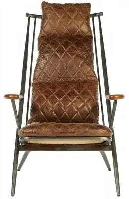 Hoxton Chair - Brown, Leather