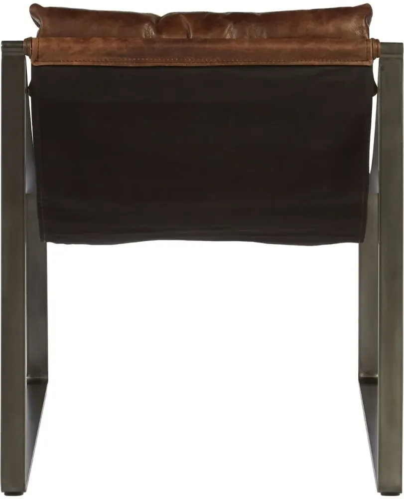 Hoxton Chair - Distressed Brown, Leather