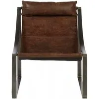 Hoxton Chair - Distressed Brown, Leather