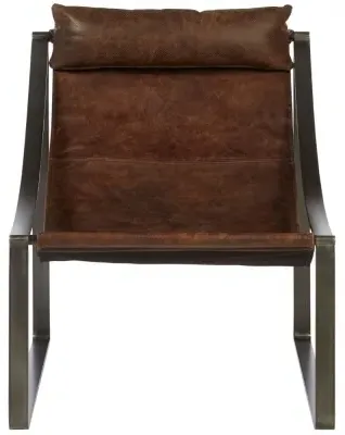 Hoxton Chair - Distressed Brown, Leather image