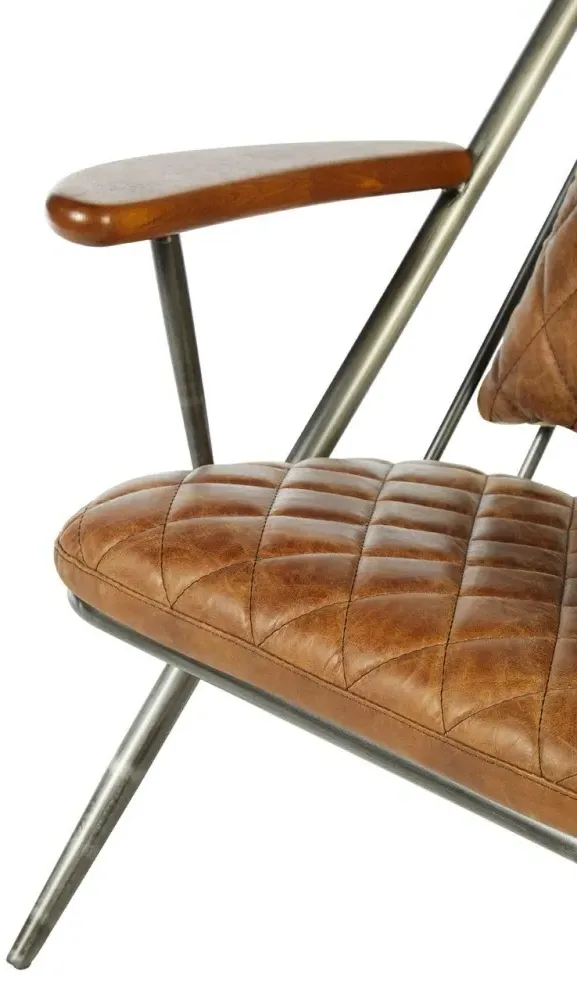 Hoxton Chair - Light Brown, Leather