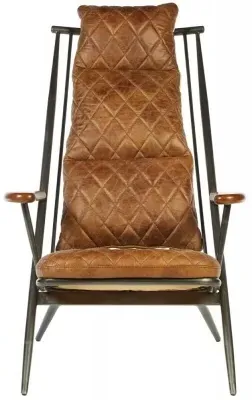Hoxton Chair - Light Brown, Leather