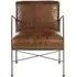 Hoxton Dining Chair - Brown, Leather