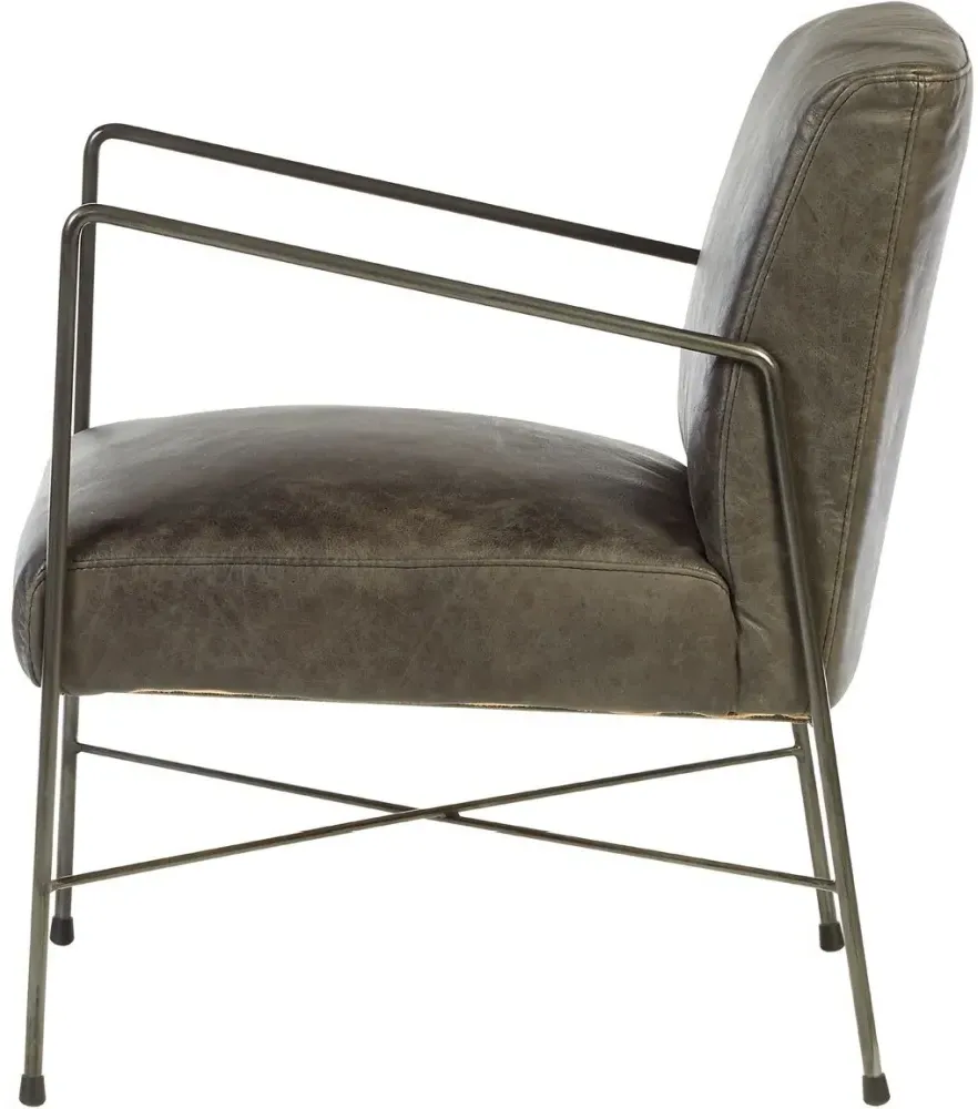 Hoxton Dining Chair - Ebony, Leather