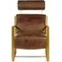 Hoxton Lounge Chair - Brown, Leather
