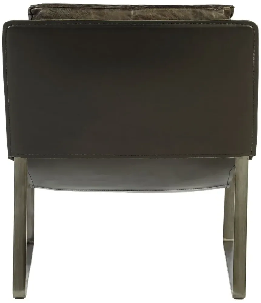 Hoxton Lounge Chair - Dark Brown, Leather