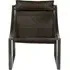 Hoxton Lounge Chair - Distressed Ebony, Leather