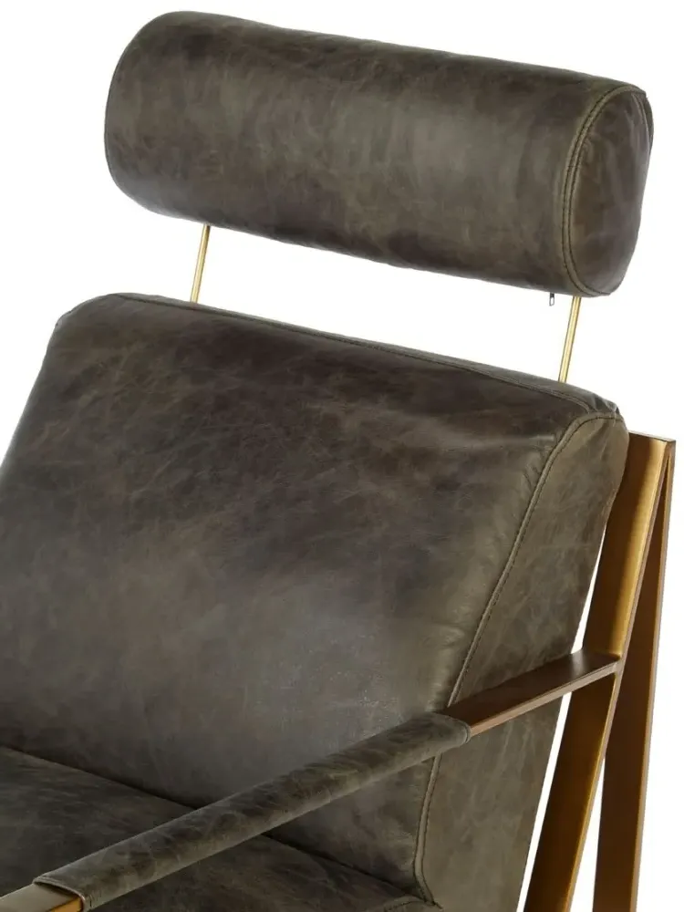 Hoxton Lounge Chair - Ebony, Leather