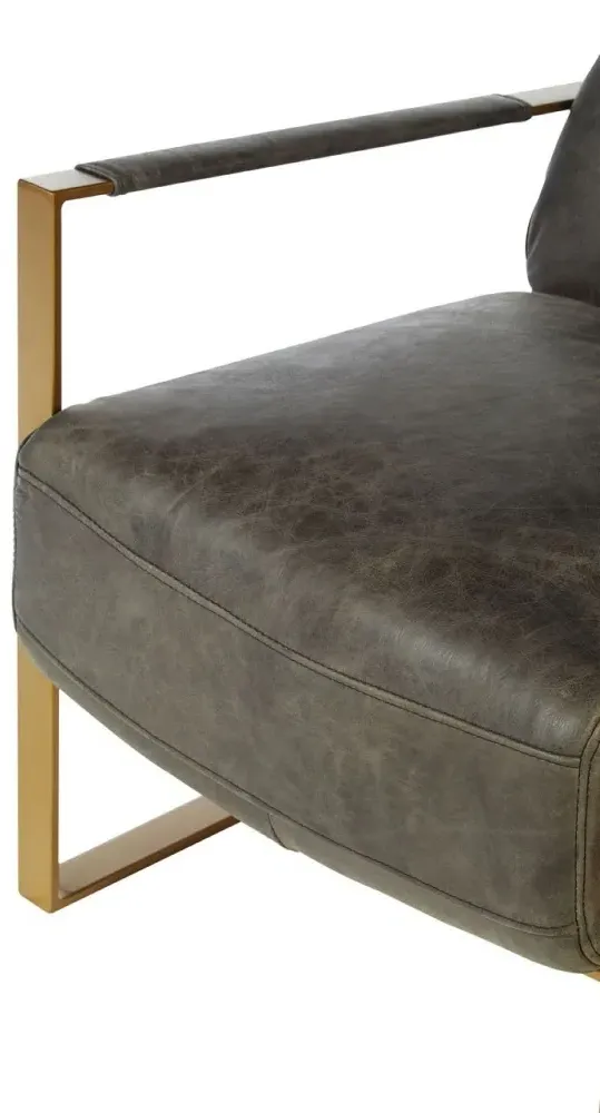 Hoxton Lounge Chair - Ebony, Leather