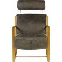 Hoxton Lounge Chair - Ebony, Leather