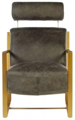 Hoxton Lounge Chair - Ebony, Leather