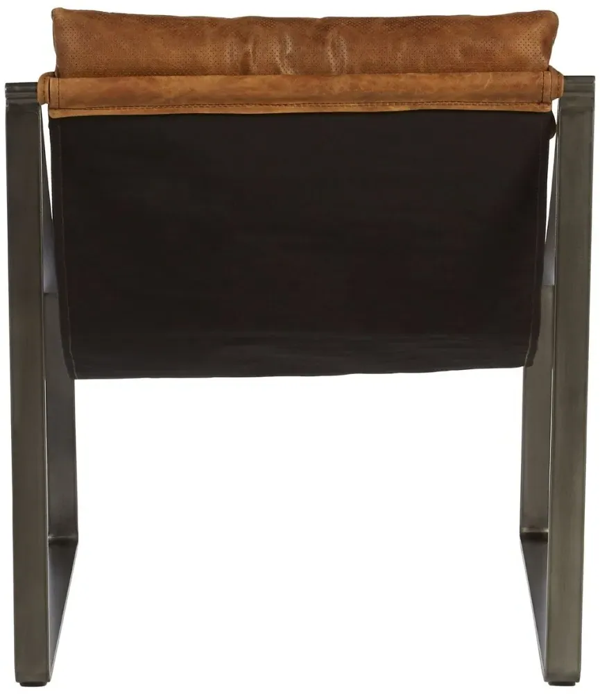 Hoxton Lounge Chair - Light Brown, Leather