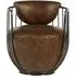 Hoxton Swivel Chair - Brown, Leather