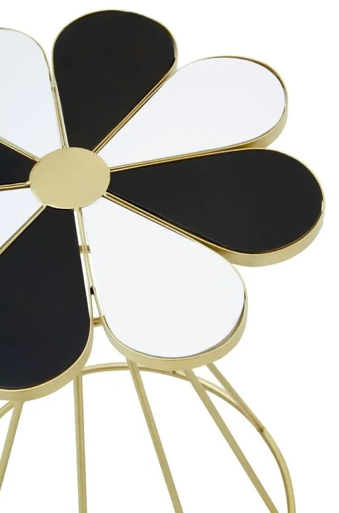 Jodi End Table - Black and White