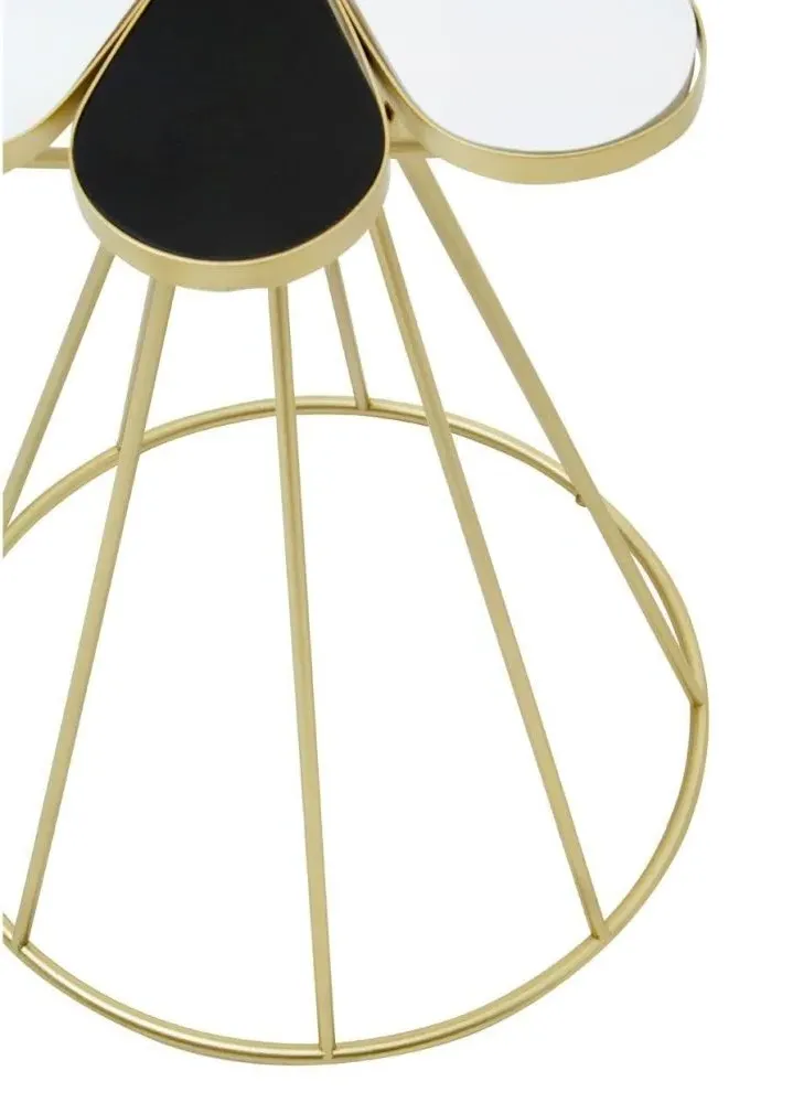 Jodi End Table - Black and White