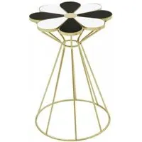 Jodi End Table - Black and White