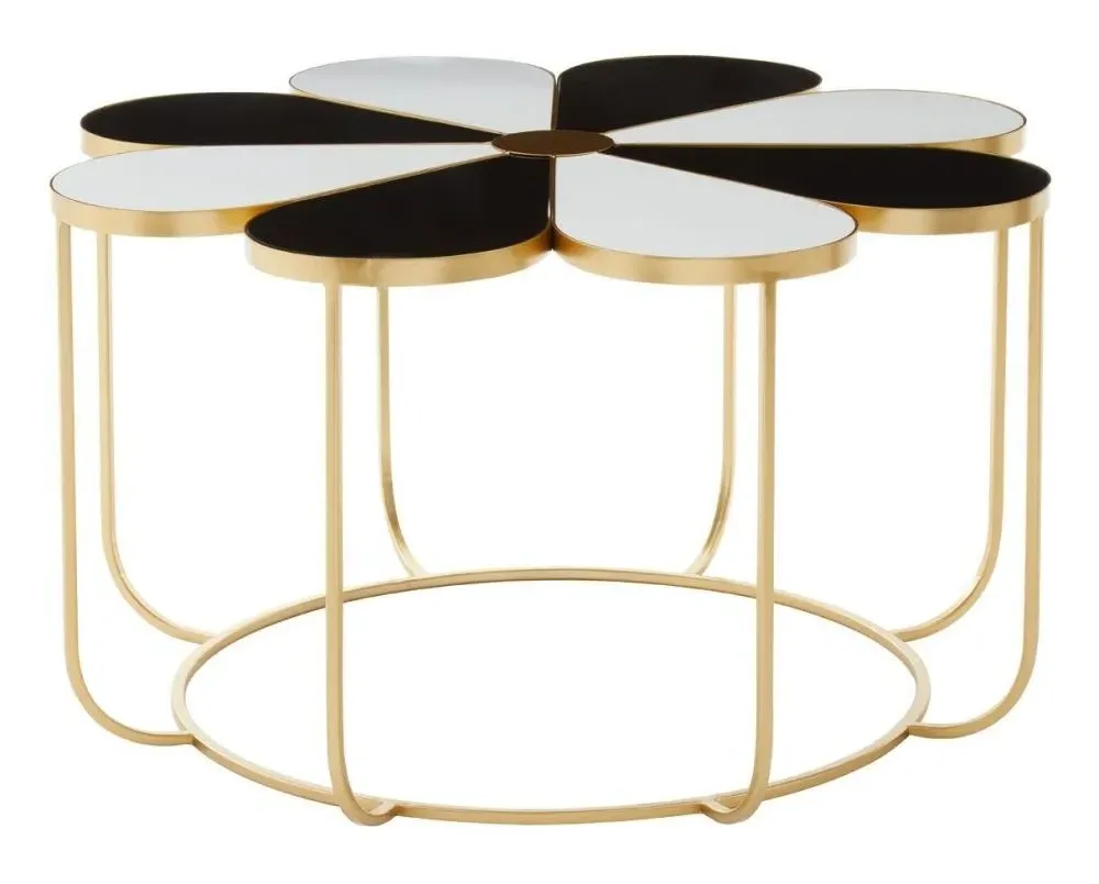 Jodie Flower Coffee Table - Black