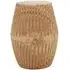 Jolie Engraved Round Side Table - Natural