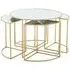 Jolie Round Nest of Tables - Gold, Mirror
