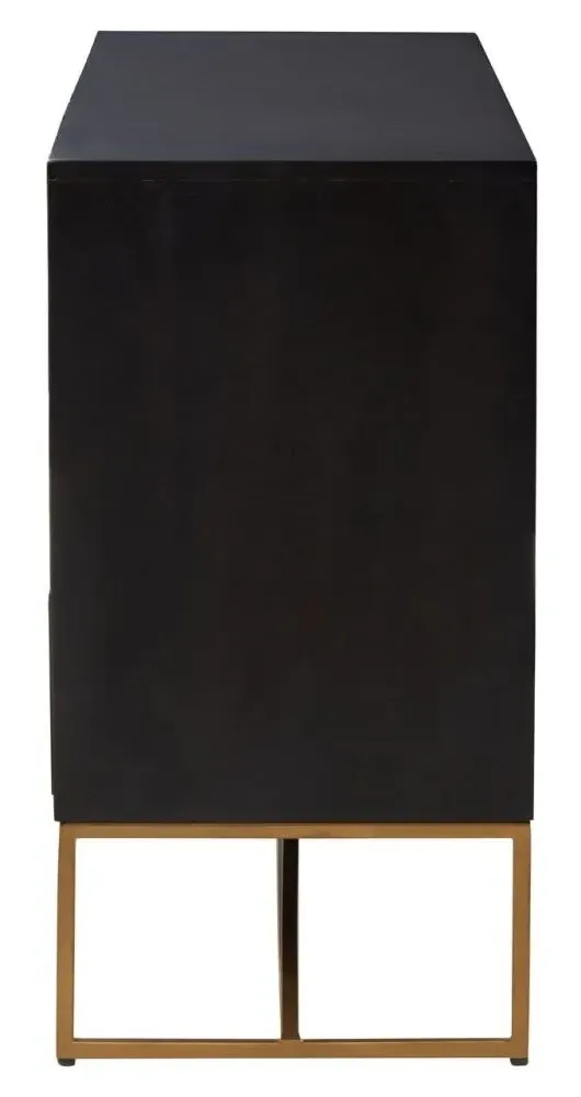 Jonesburg Medium Sideboard - Black, Mango Wood