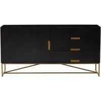 Jonesburg Medium Sideboard - Black, Mango Wood