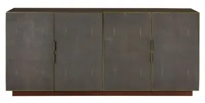 Kempton 4 Door Large Sideboard - Walnut, Shagreen