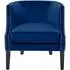 Larissa Studded Accent Chair - Blue, Velvet