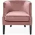 Larissa Studded Accent Chair - Pink, Velvet