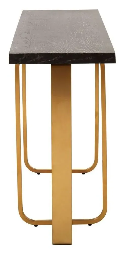 Lena Console Table - Black, Gold