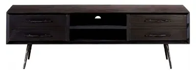 Madsen 160cm TV Unit - Black, Wood image