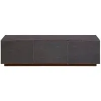 Madsen 160cm TV Unit with Metallic Trim - Walnut, Shagreen