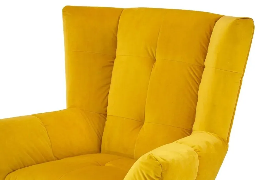 Maiko Armchair - Yellow, Fabric