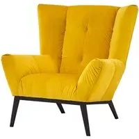 Maiko Armchair - Yellow, Fabric