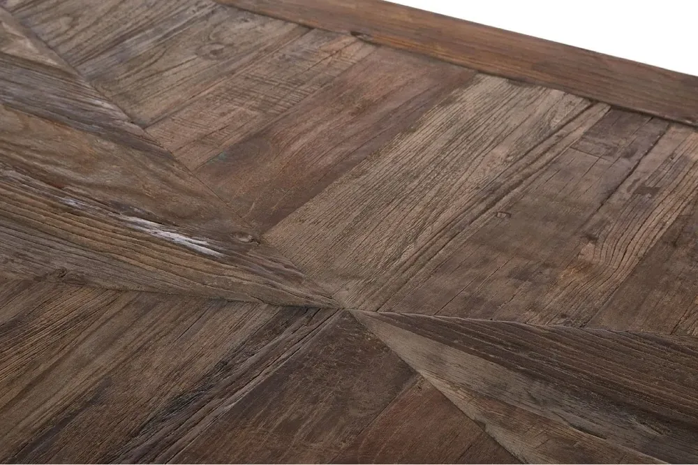 Midas 8 Seater Dining Table - Brown, Elm Wood