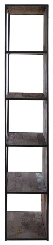 Midas Elm Wood Shelving Unit - Brown