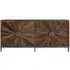 Midas Industrial 4 Door Extra Large Sideboard - Brown, Elm Wood