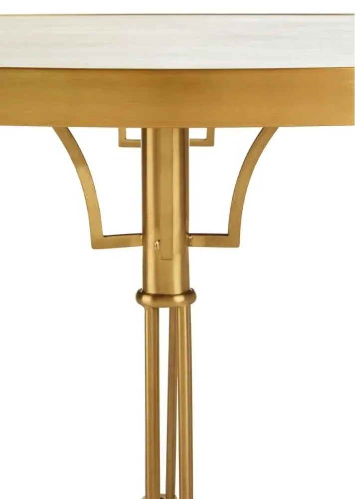 Modica 4 Seater Dining Table - White, Concrete