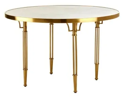 Modica 4 Seater Dining Table - White, Concrete image