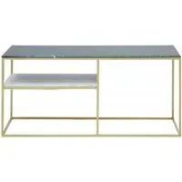 Nirav Console Table - Gold, Marble