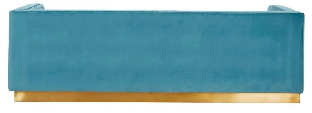 Opal 3-Seater Sofa - Light Blue, Velvet