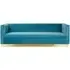 Opal 3-Seater Sofa - Light Blue, Velvet