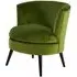 Plush Armchair - Green, Fabric