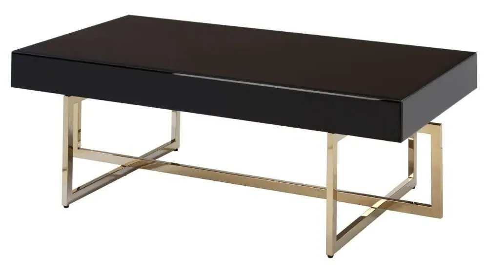 Ragusa Coffee Table - Black, Glass