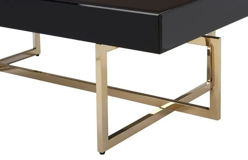 Ragusa Coffee Table - Black, Glass