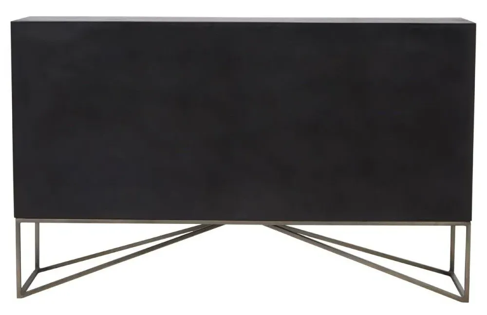 Sadras Medium Sideboard 2 Doors - Grey, Mango Wood