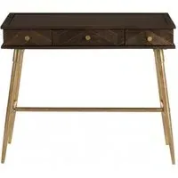 Sagor 3 Drawer Console Table - Grey, Mango Wood