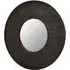Sagor Round Wall Mirror - Grey, Mango Wood