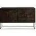 Saira 4 Door Sideboard - Metallic Antique Brass, Mango Wood