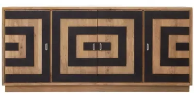 Salem 4 Door Extra Large Sideboard - Black, Mango Wood image